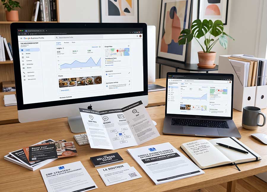 The Design Equation managing a Google Business Profile in Los Angeles