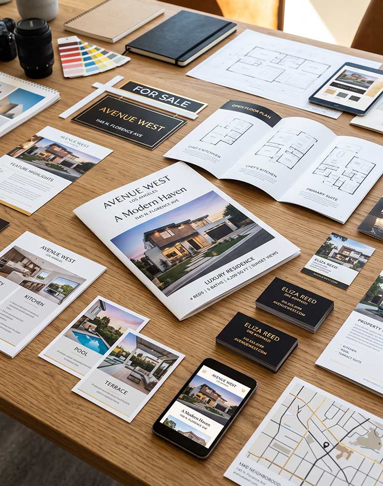 High-end real estate marketing craft from The Design Equation