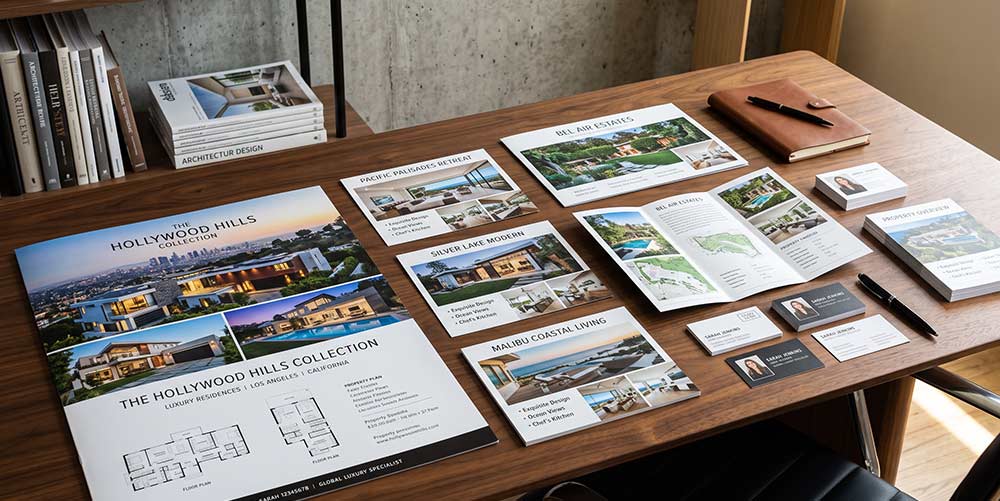 Real estate marketing work by The Design Equation in Los Angeles