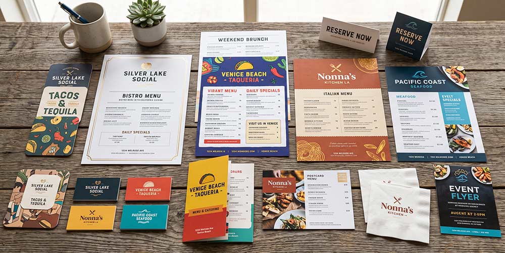 Restaurant marketing work by The Design Equation in Los Angeles