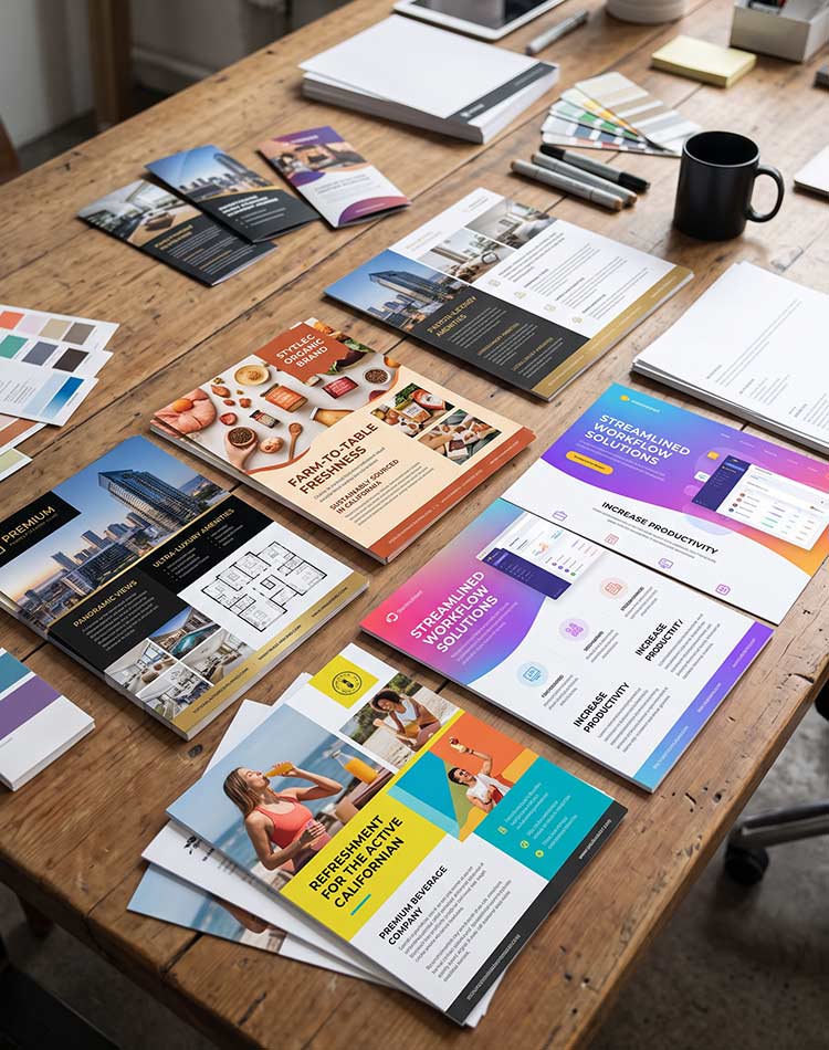 Consistent sell sheet templates from The Design Equation