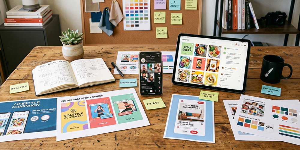 Social media marketing work by The Design Equation in Los Angeles