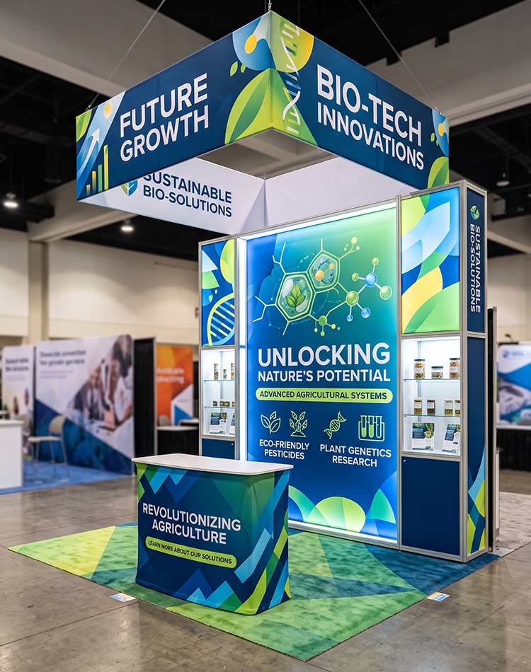 High-end trade show display craft from The Design Equation